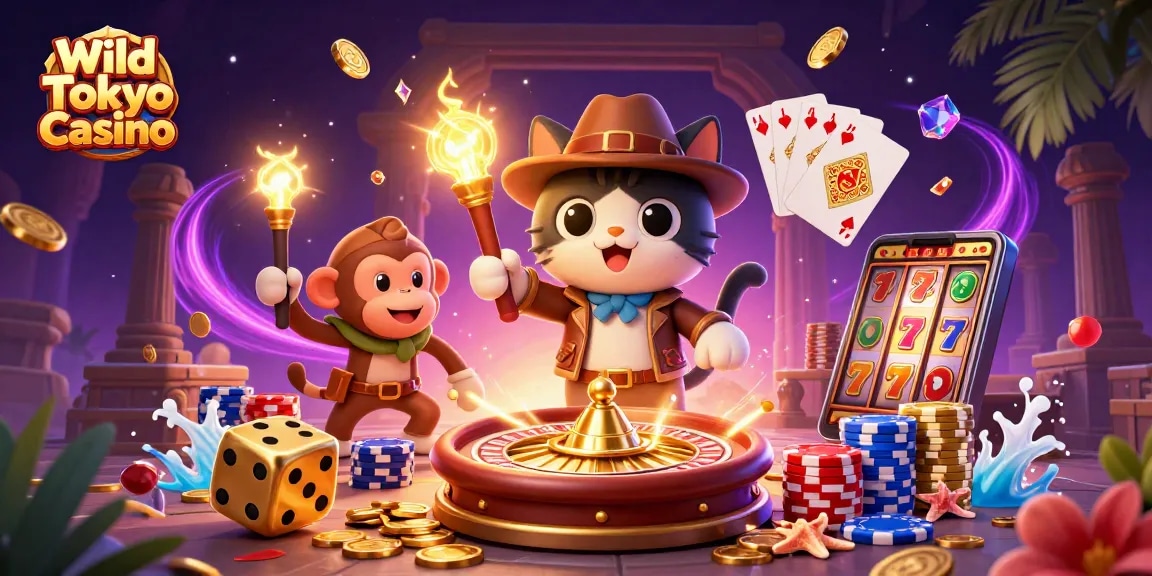 Gioca a Wild Tokyo Casino con il nostro esploratore e il suo compagno scoprendo tesori nel tempio.