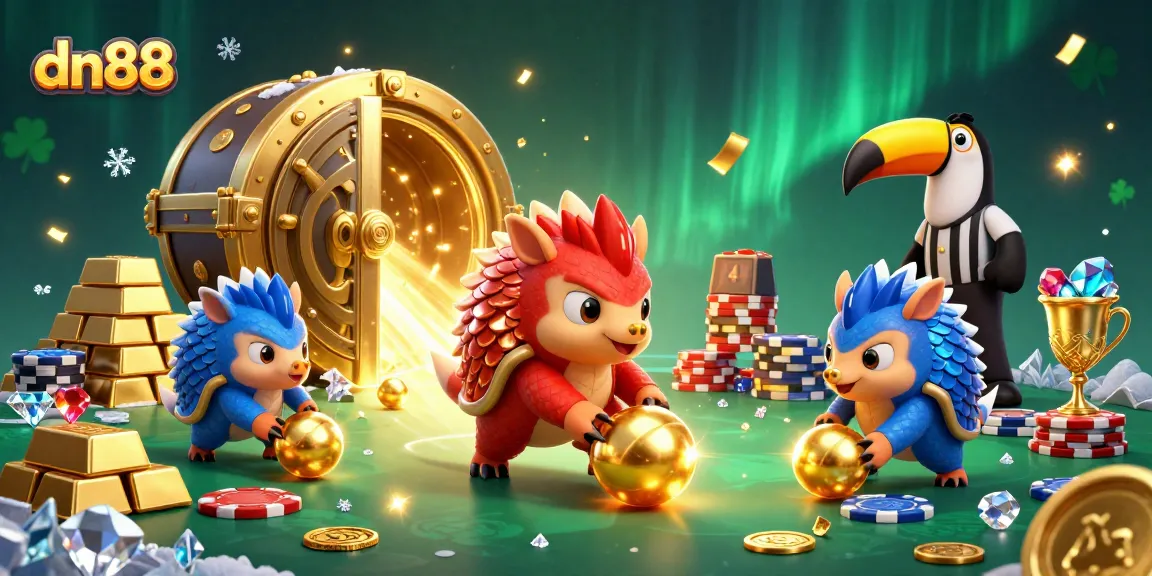 Experience exciting gameplay at dn88 with colorful pangolins and overflowing treasures from the casino.