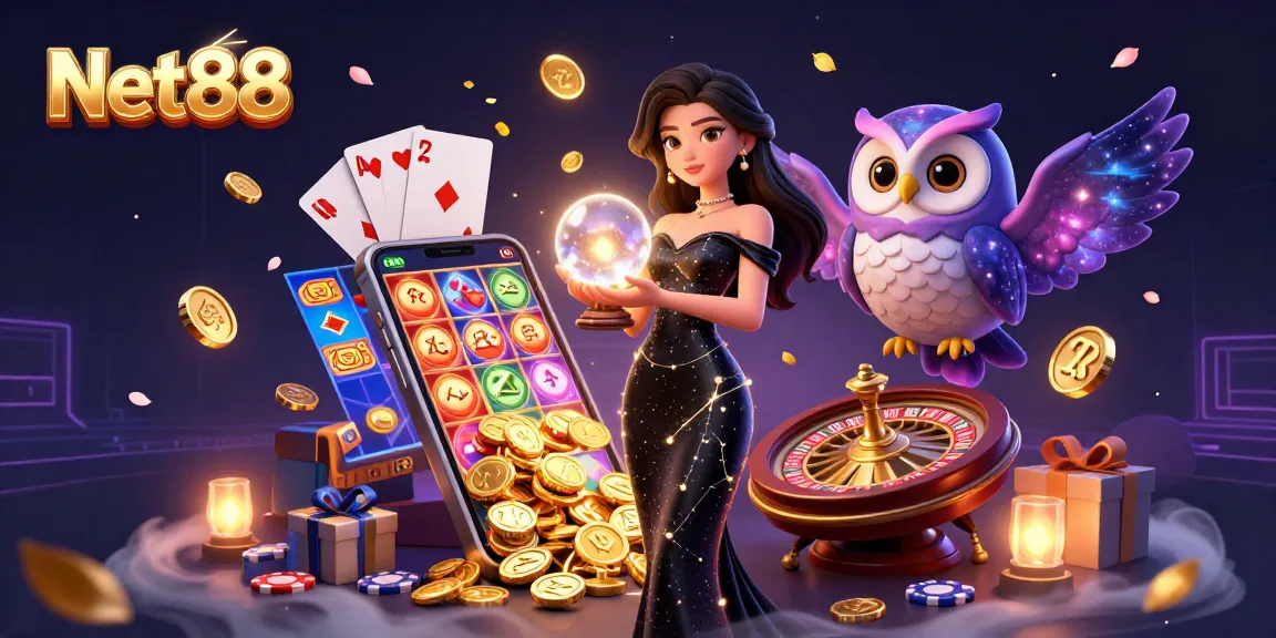 Engage in thrilling Net88 gambling adventures with captivating characters and dynamic game elements.