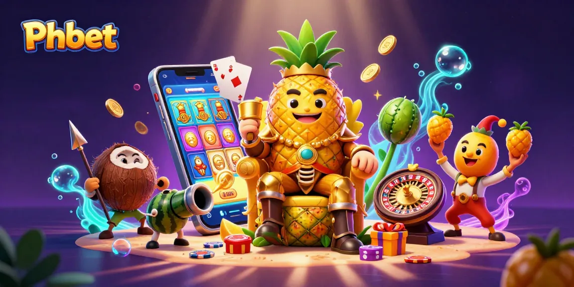 Phbet showcases vibrant casino characters in a dynamic gambling scene, celebrating high-stakes action.